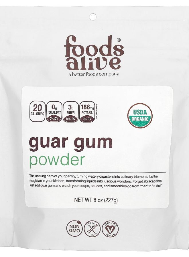 Foods Alive Guar Gum Powder 8 oz (227 g)
