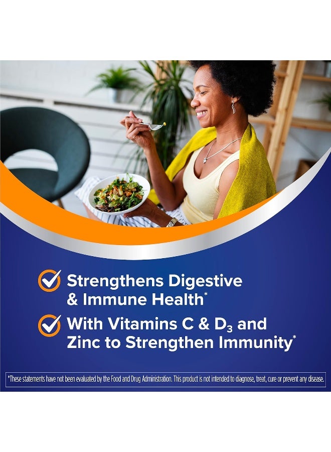 Florastor plus Daily Probiotic Supplement For Men & Women – Saccharomyces Boulardii Lyo Cncm I-745 Plus Zinc, Vitamin C & D3 (30 Capsules Per Box) - Image 4