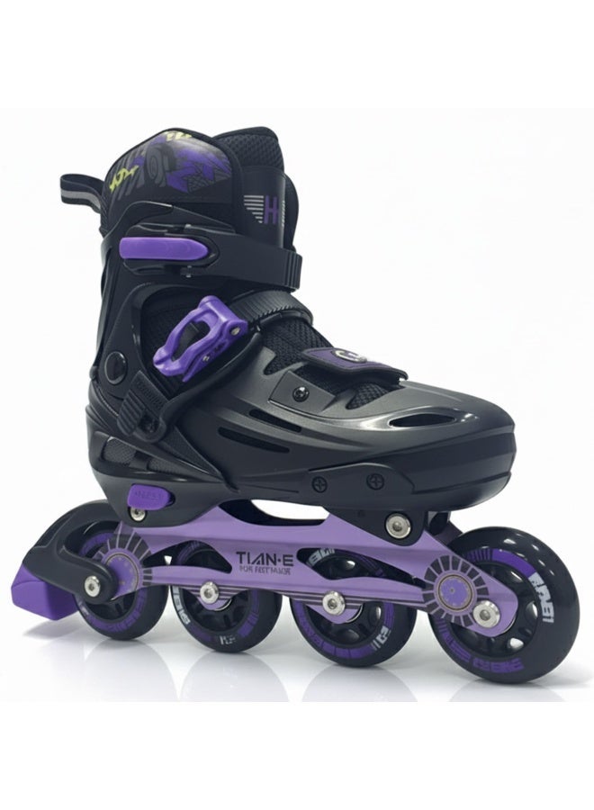 OVERS Inline and Roller Skates Shoes with All Wheels LED Lights Complete Set include Helmet and Protection - Image 1