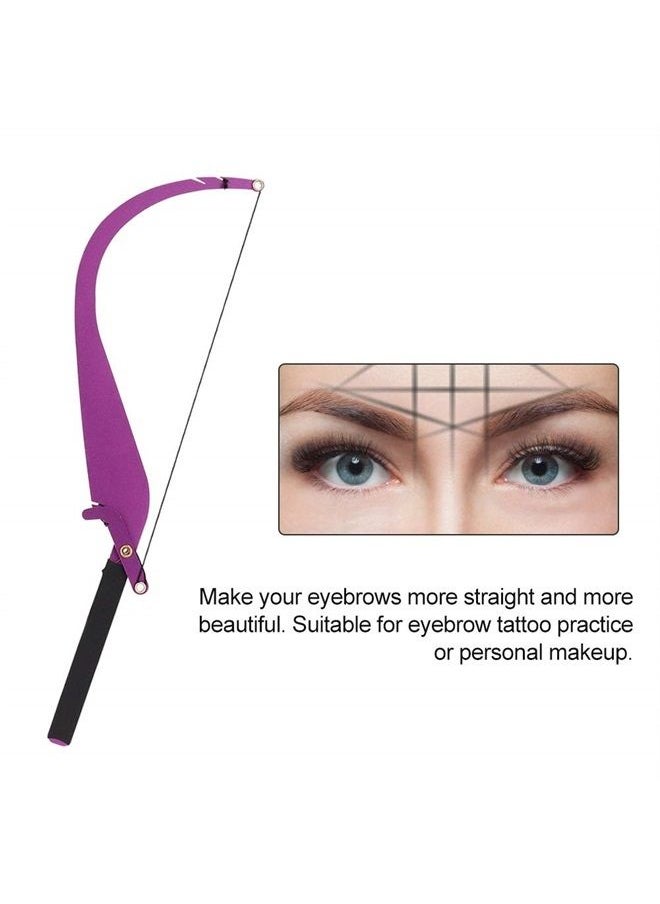 HURRISE - Tattoo Eyebrow Tattoo Tool, Eyebrow Tattoo Line Marker Ruler Eyebrow Line Marker Eyebrow Makeup Measure Tool Eyebrow For Eyebrow Color Tattoo Ruler Accessor(Purple) - Image 1