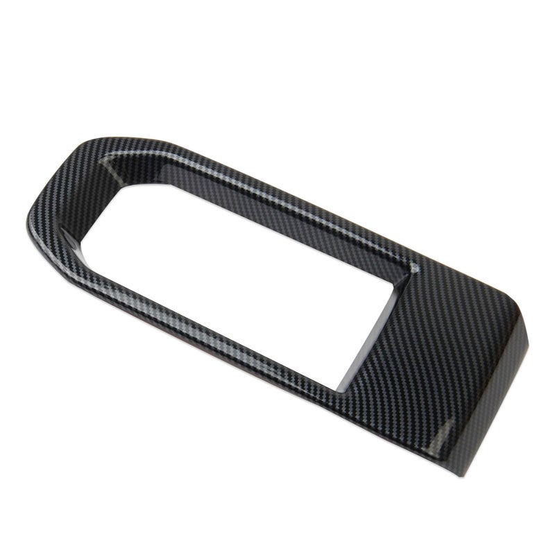 Fewshaw Carbon Fiber Style Center Control Armrest Box Cup Holder Storage Tray Cover Trim Accessories for 2019-2026 GMC Sierra/Chevrolet Silverado 1500 2500 3500 (for Upper openable, Cup Holder) - Image 5