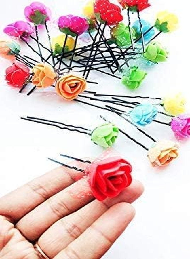 Foreign Holics Bridal Hair Accessories Juda Hair Pins - 12 Pcs 5-Inch Decorative Hair Pins for Wedding Buns & Party Hairstyles - Image 2