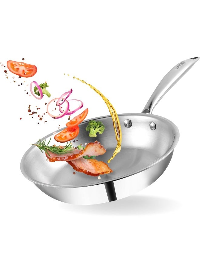 Platinum Triply Stainless Steel Fry Pan/Sautepan/Skillet/Egg Pan 20 cm
