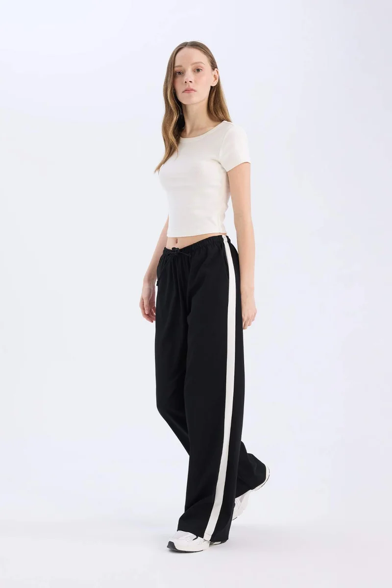 Defacto Normal Waist Wide Leg Trousers