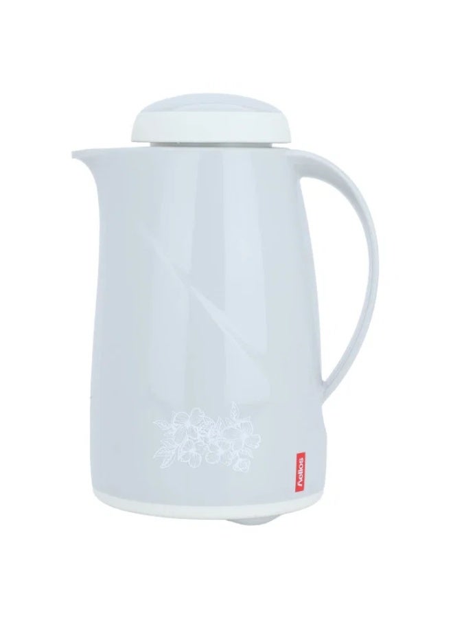 helios Thermos, 0.6 L, Glass Inner Carrier, Plastic Outer Body - Light Grey - Image 2