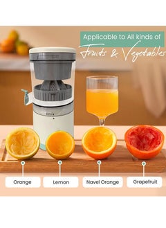 BORTONY Portable Electric Citrus Juicer, Automatic Household Electric Juicer, Portable Rechargeable Juicer, Orange Juice Squeezer, Rechargeable Juicer Machine with USB, for Orange, Lemon, Grapefruit  - Image 2
