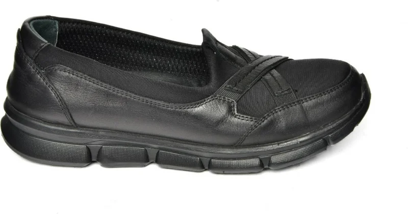 فوكس شوز R555076003 Black Leather Comfort Orthopedic Sole Women's Shoes