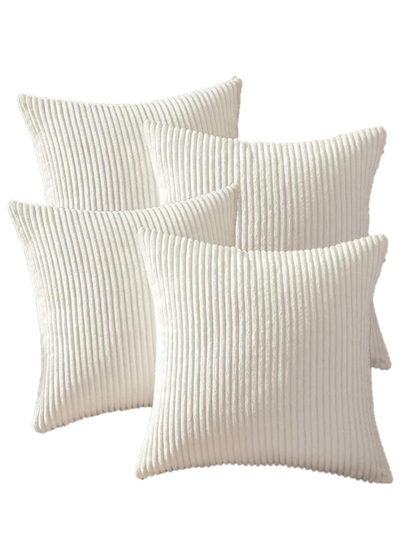 GUFFAW GUFFAW Microfiber Cushion Inserts with Luxurious Corduroy Cushion Covers Hotel Quality 24x24 inches 4  - Image 2