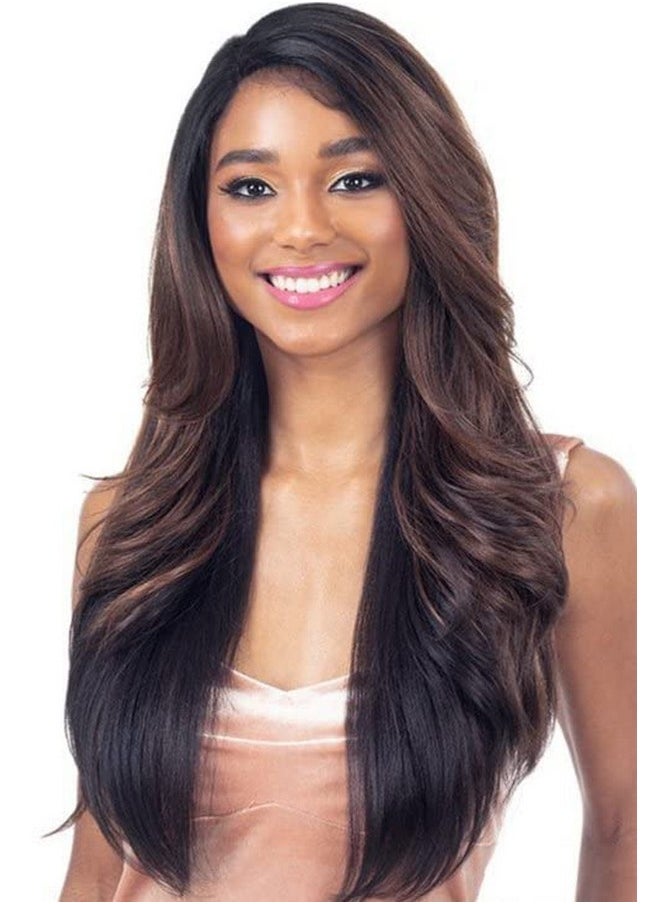 FREE TRESS Equal Synthetic Hair Lite Hd Lace Front Wig Rose (Color:2 Dark Brown)  - Image 4
