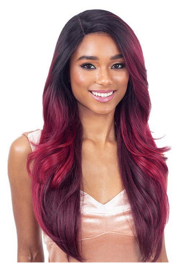 FREE TRESS Equal Synthetic Hair Lite Hd Lace Front Wig Rose (Color:2 Dark Brown)  - Image 3