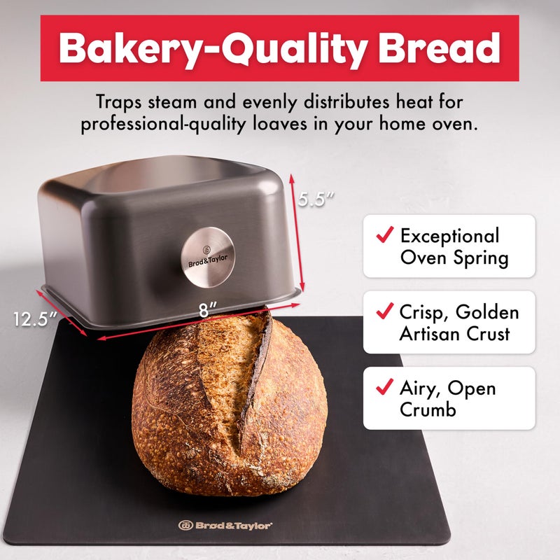 Brod & Taylor Ultralight Baking Shell for Sourdough Bread (Batard) â€“ No Preheating Needed for Crispy Crust and Even Baking - Image 2