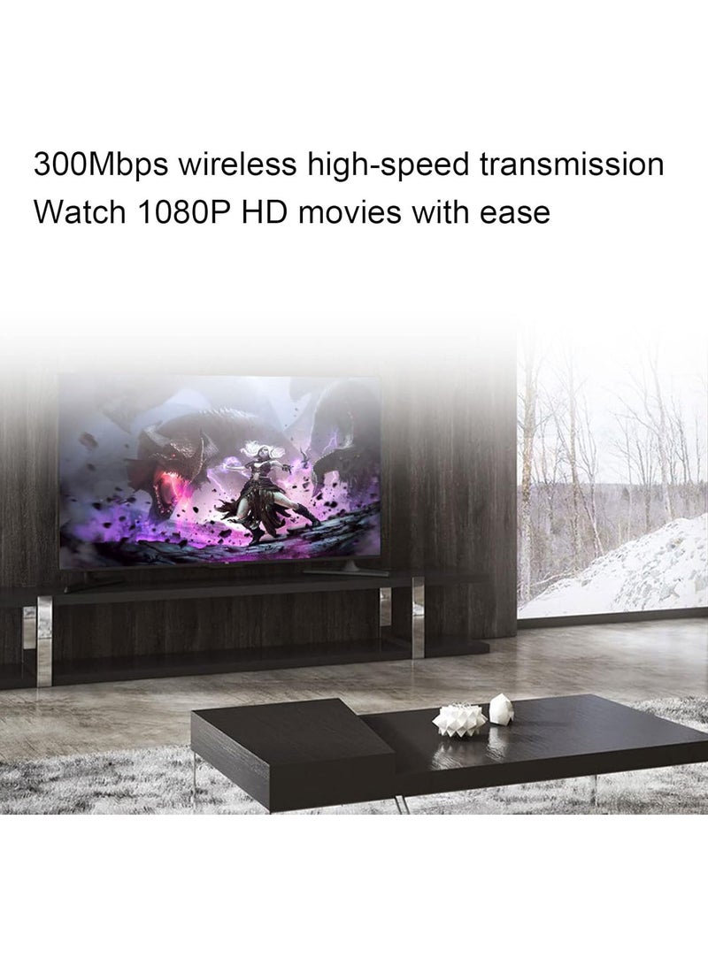 GGOOT 300Mbps USB Wireless Network Card, RJ45 WiFi Universal Wireless Adapter For TVs Game Consoles Printers, Wireless Network Adapter 2.4GHz - Image 5