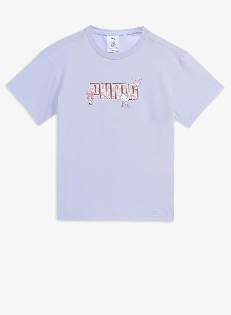 بوما تيشيرت جرافيك مريح للأطفال هالو كيتي والأصدقاء - Image 1