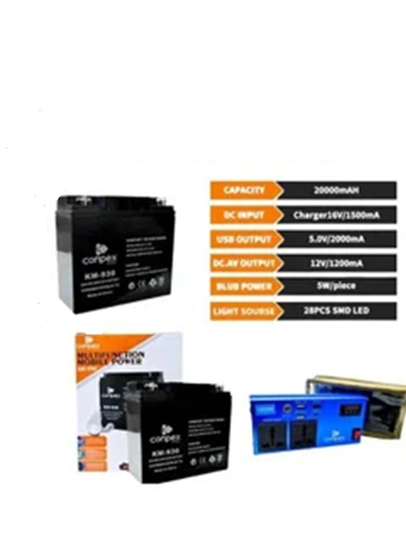 Portable Battery for Trips With a Capacity of 20000 W  - Image 1