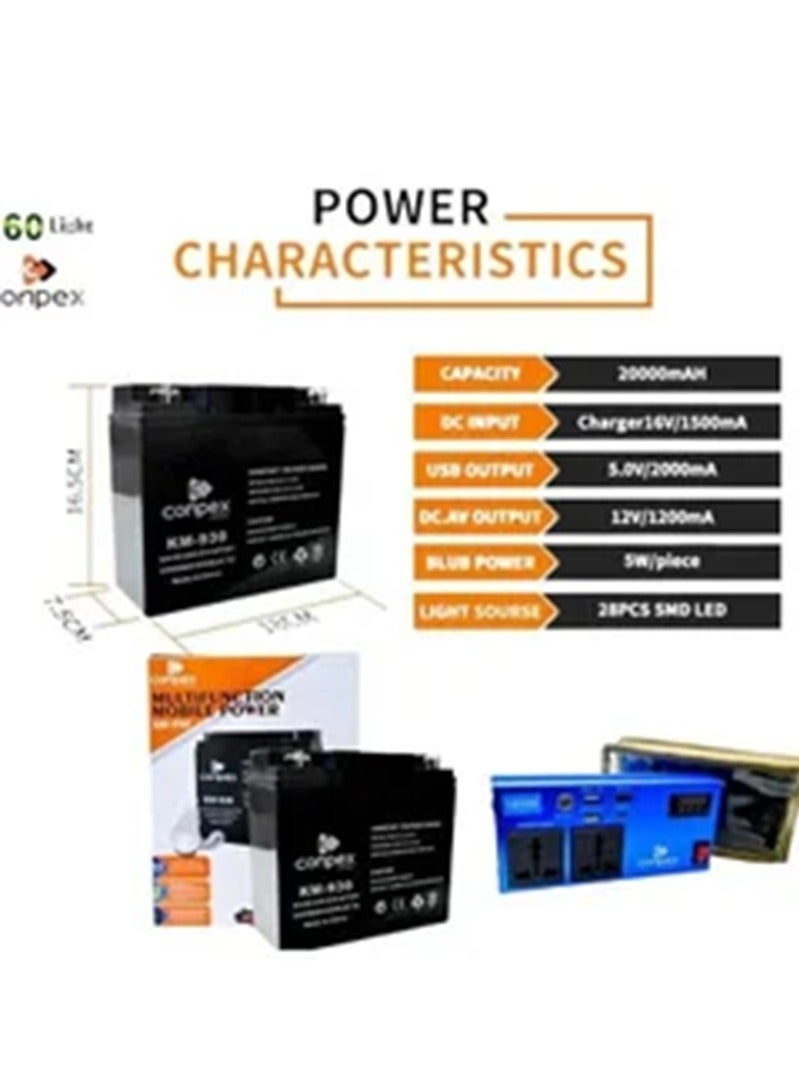 Portable Battery for Trips With a Capacity of 20000 W  - Image 2