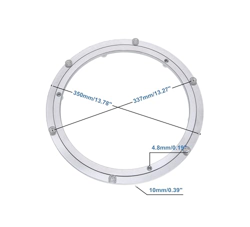 Dailydanny Aluminum Heavy Duty Lazy Susan Rotating Turntable Bearing Swivel Plate Hardware for Dining-Table (14 inch) - Image 5