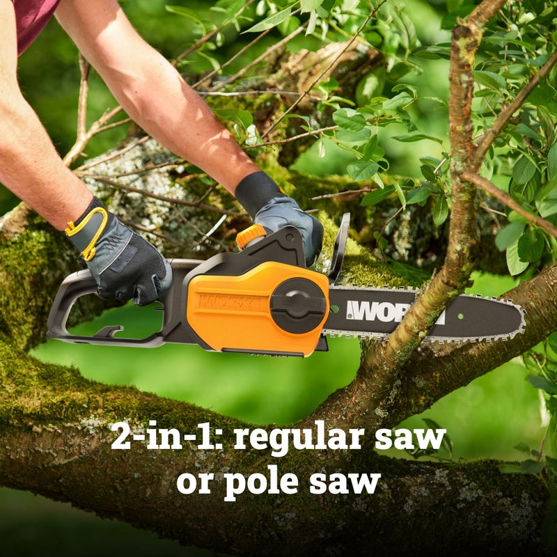 WORX Pole Saw, 8 Amp 10" Electric Pole Saw, Up to 10 ft., 28 ft/s chain speed - Image 2