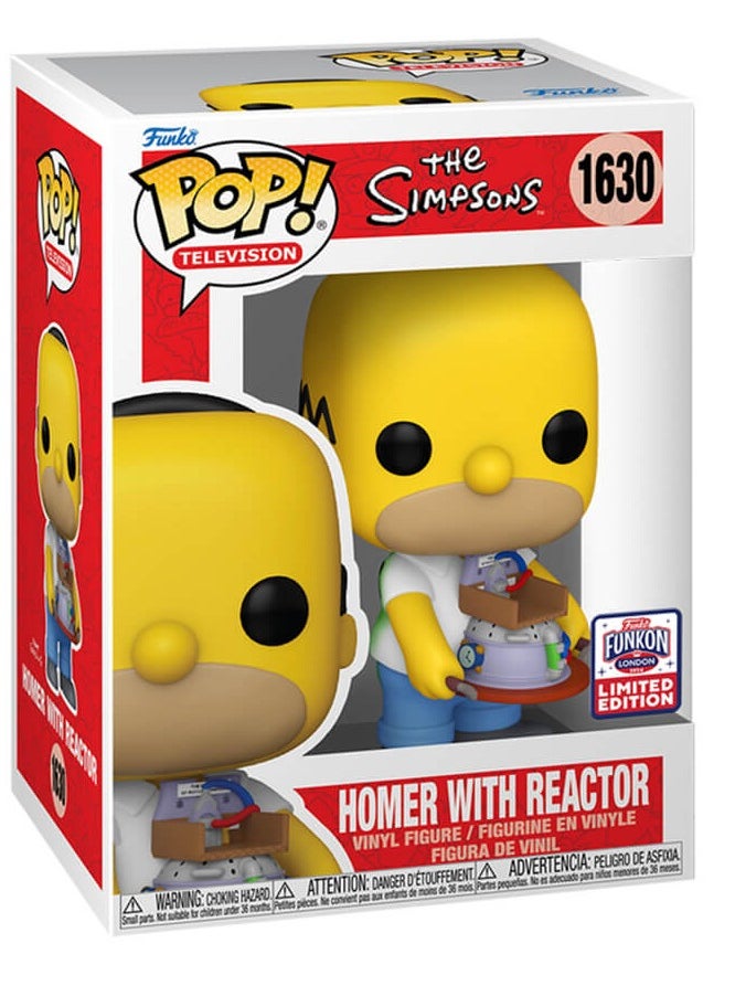Funko Funko Pop! Tv Series: The Simpsons - Homer with Reactor (Funkon London 2024 Convention Exclusive) Shared Sticker LCC 24 #1630  - Image 2