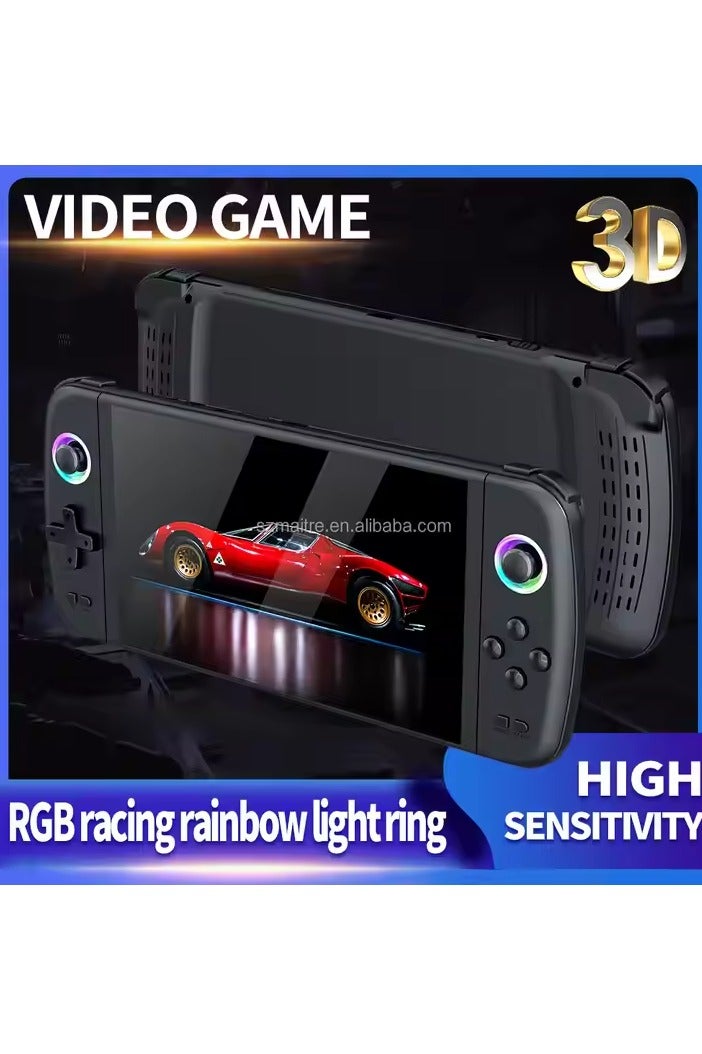 BlueFire M27 Handheld Game Console – 7-inch IPS Screen, 64GB TF Card, 30+ Emulators, RGB Joystick Lights, 3D Game Support, 4000mAh Battery – Portable Retro Gaming Device for PS1, GBA, NES, MAME & More (Support Up to 256GB)  - Image 3