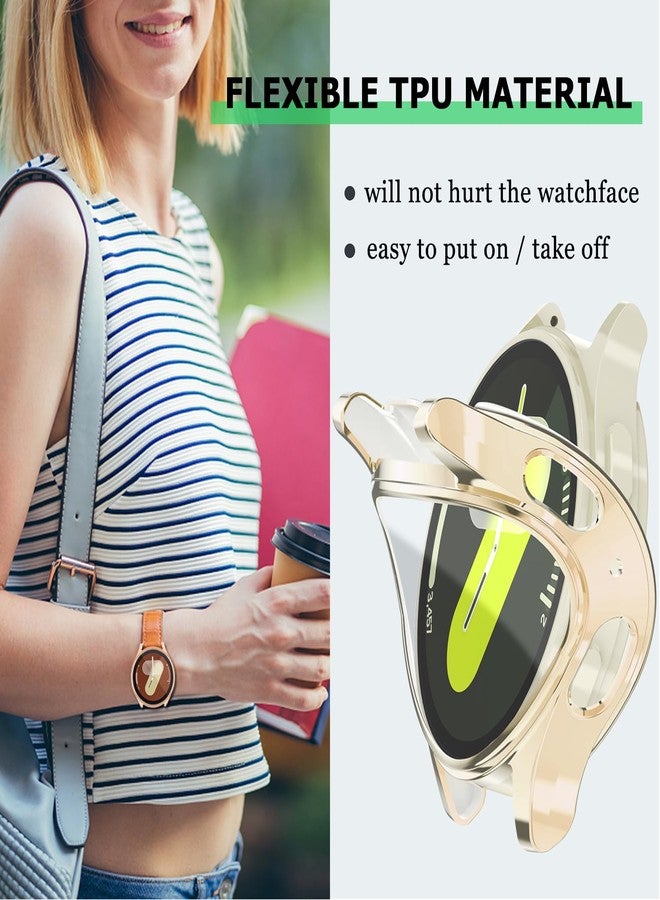 RICHONE [10Pack] 44mm for Samsung Galaxy Watch 7 44mm Screen Protector Case, Soft TPU Protective Bumper Full Protection Face Cover, Galaxy Watch7 44MM Guard Frame Accessories for Women Men (SM-L310) - Image 4