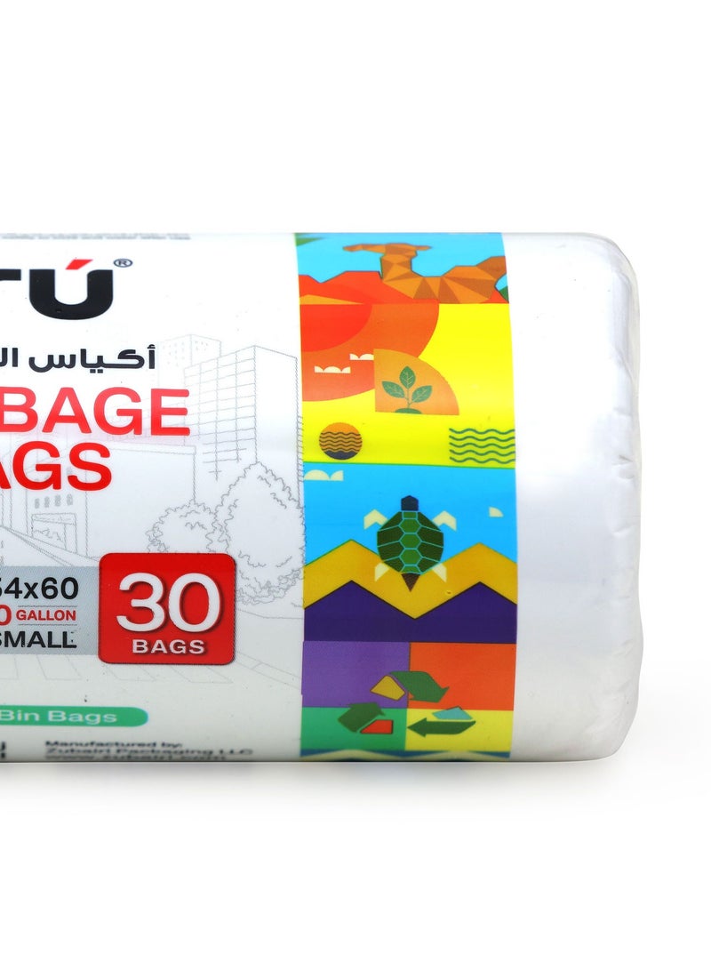 Tru Garbage Bags Compact Roll 10Gallon ( 30pc x 3 Rolls ) 90bags - White - Image 4