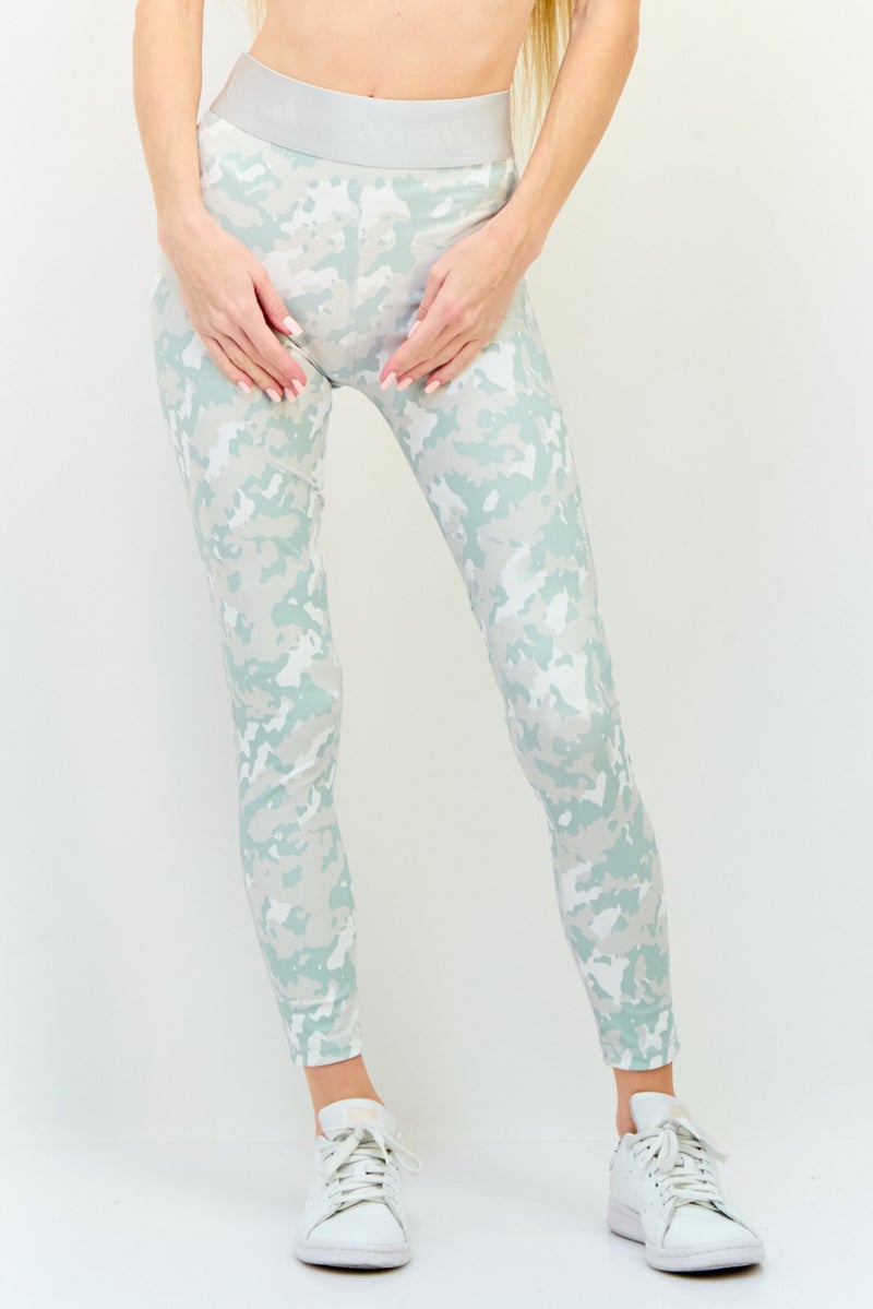 Adidas Women Tight Fit 7/8 Camouflage Training Leggings, Multicolor - Image 1