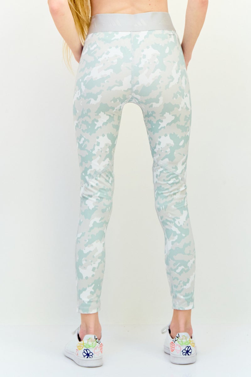 Adidas Women Tight Fit 7/8 Camouflage Training Leggings, Multicolor - Image 3