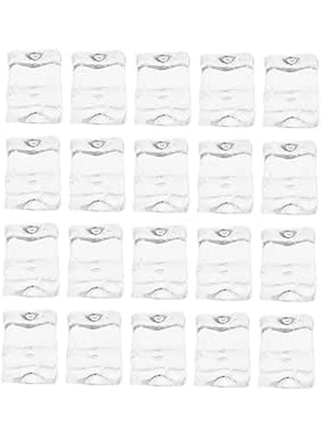 Unomor 100Pcs Transparent Simulated Plastic Ice Cubes for Cocktails Photography and Events - Image 1