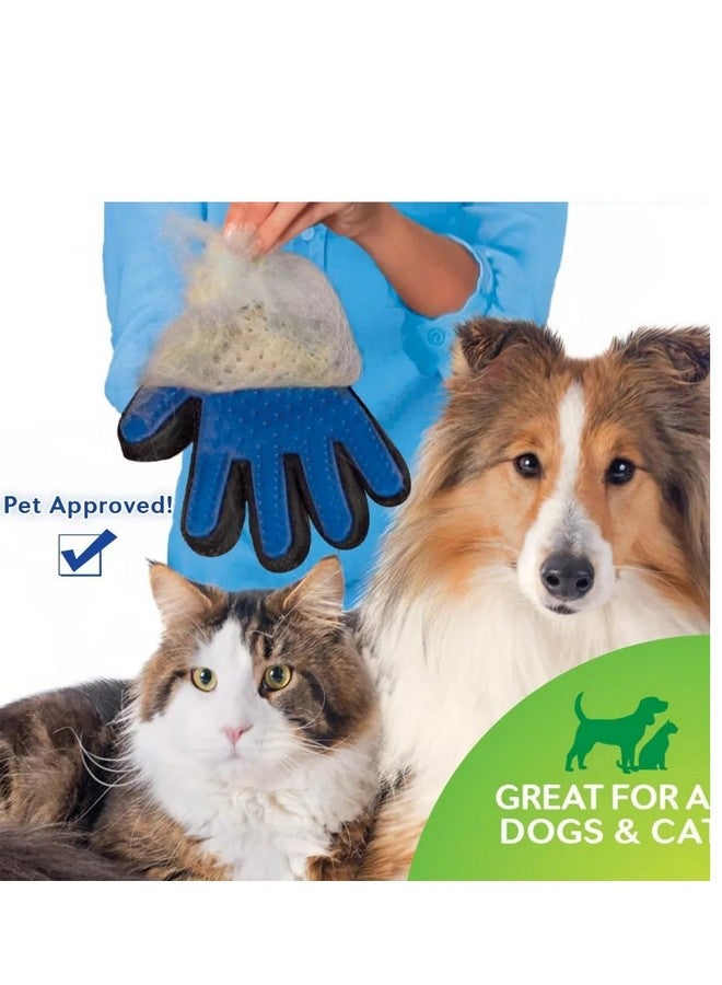 Generic Dog Grooming Gloves for Cats and Dogs, Soft Rubber Pet Grooming Gloves with Comfortable Handle for Cleaning Dirty Paws, Dirty Dog Brushing Gloves for Cats and Dogs, 1 Pair Blue  - Image 2