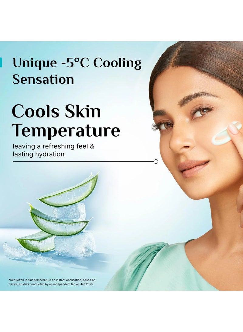 Pilgrim Korean Aloe Cooling Fluid Sunscreen SPF 50+ PA++++ with Hyaluronic Acid | No White Cast | Prevents Tanning | Lightweight & Water-Resistant | For All Skin Types | For Women and Men | 50ml - Image 3