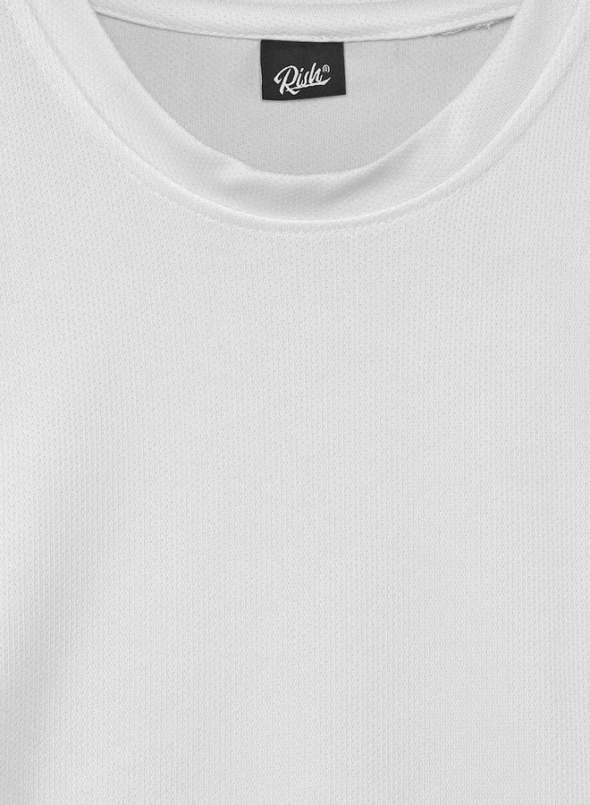 RISH Tshirt for Boys and Kids | Soft Quick Dry Tshirts - Rubic Cube Melting Printed Casuals - White Tshirt 3-4 Years - Image 4