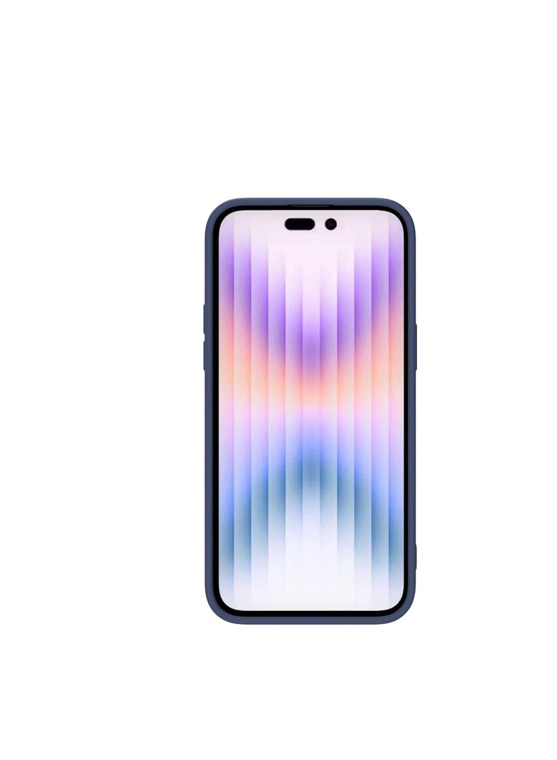 Nillkin CamShield Silky Magnetic Silicone Case For iphone 14 Pro Max - Blue - Image 3