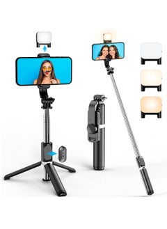 Portable 41 Inch Selfie Stick Phone Tripod with Wireless Remote Extendable Tripod Stand 360 Rotation Compatible with iPhone 14 13 12 11 pro Xs Max Xr X 8 7 6 Plus, Android Samsung Smartphone