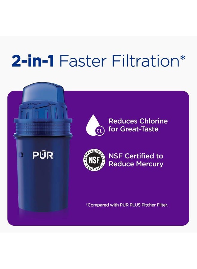 Pur Water Pitcher Replacement Filter (Pack of 4), Blue – Compatible with all PUR Pitcher and Dispenser Filtration Systems, PPF900Z - Image 3