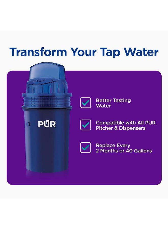 Pur Water Pitcher Replacement Filter (Pack of 4), Blue – Compatible with all PUR Pitcher and Dispenser Filtration Systems, PPF900Z - Image 2