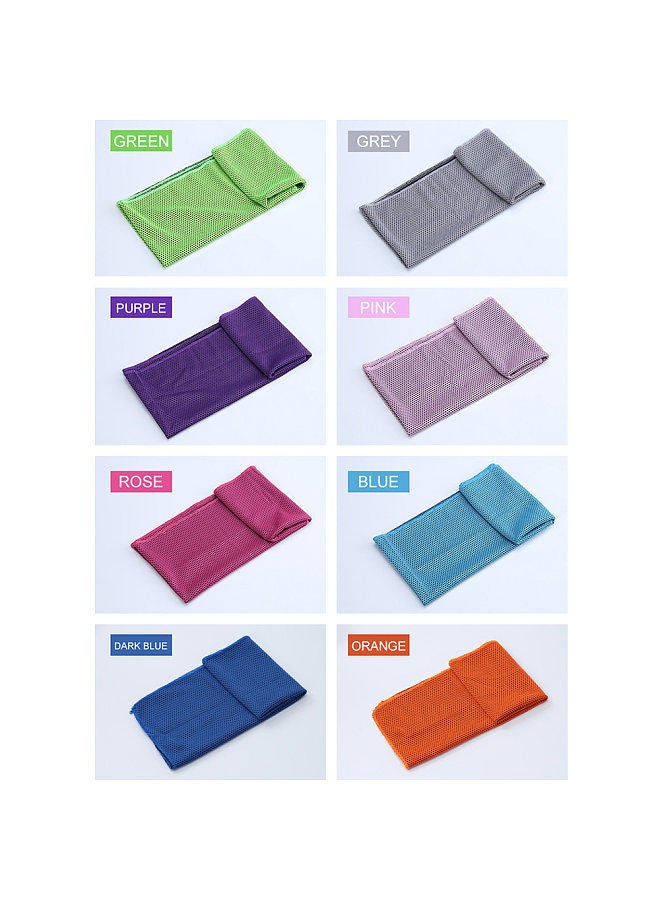 Generic Beach Cooling Towels Yoga Blanket Ultra-thin for Sports Workout Fitness Gym Pilates Travel Camping Towels Rose Red - Image 4