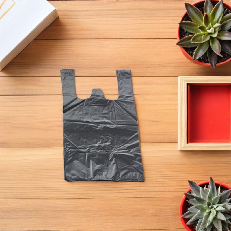 Disposable Black Car Trash Bags 200Pcs Mini Vest Style 18x26cm for Vehicle and Pet Waste - Image 5