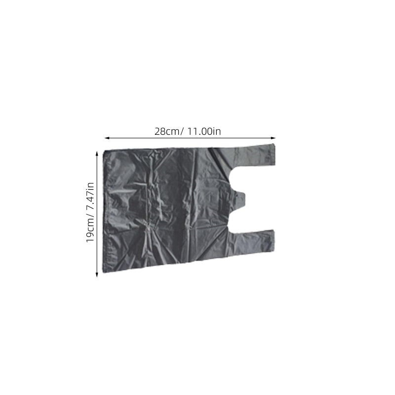 Disposable Black Car Trash Bags 200Pcs Mini Vest Style 18x26cm for Vehicle and Pet Waste - Image 3