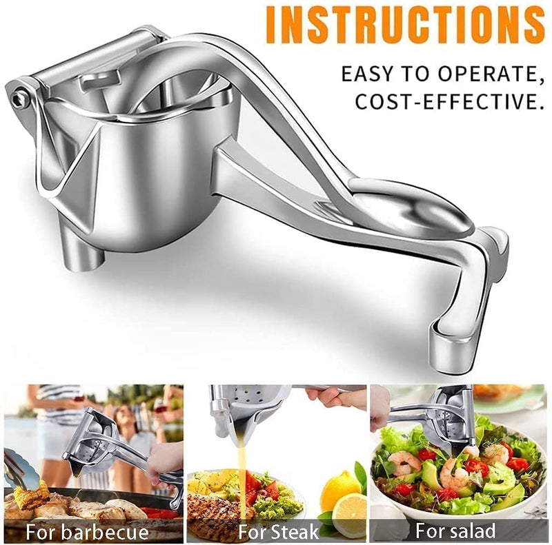 Fruit juicer,Aluminium Manual Juicer Alloy Fruit Hand Squeezer Heavy Duty Lemon Orange Juicer Manual Fruit Press Squeezer Fruit Juicer Extractor Tool (LN-RLTZ-VVP2) - Image 4