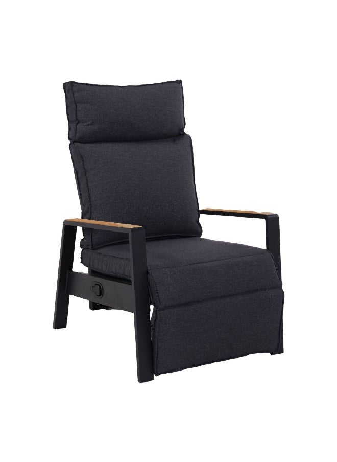 High-Quality Aluminum Frame Recliner Chair with Cushion Black - pzsku/ZD18A94C64F26B4EA2A56Z/45/_/1702375493/6b943b78-50bb-4147-b2b9-fadb0d798b3f