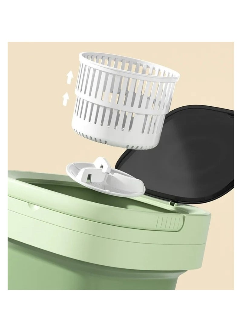 Portable Foldable Washing Machine 8L Green
