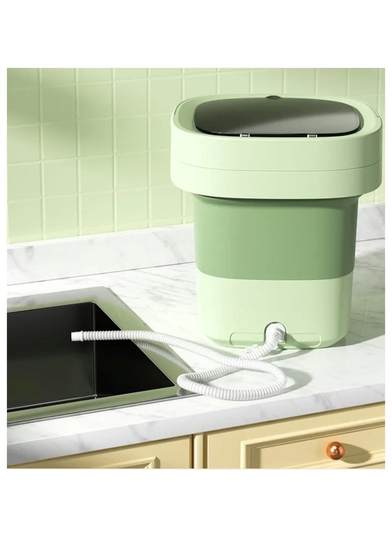 Portable Foldable Washing Machine 8L Green