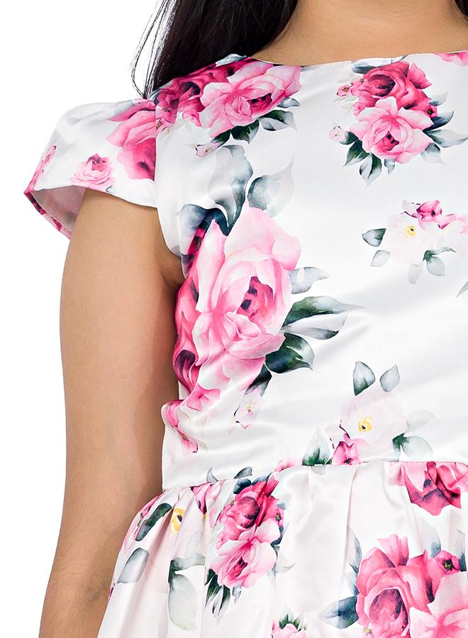 babyqlo Floral Tulle Hem Dress - Image 4