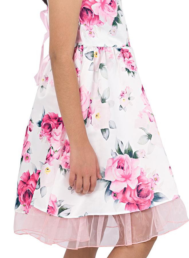 babyqlo Floral Tulle Hem Dress - Image 5