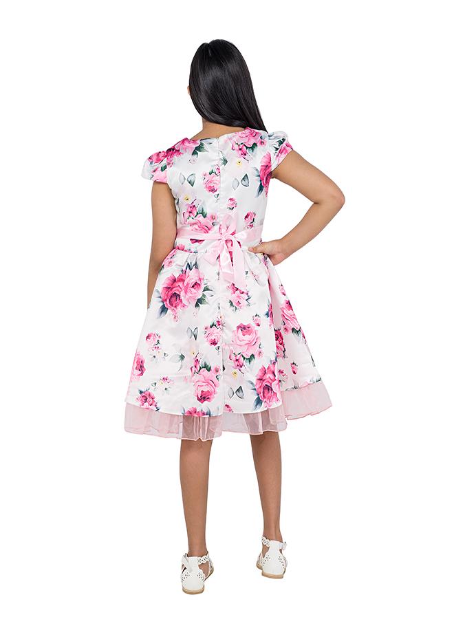 babyqlo Floral Tulle Hem Dress - Image 2