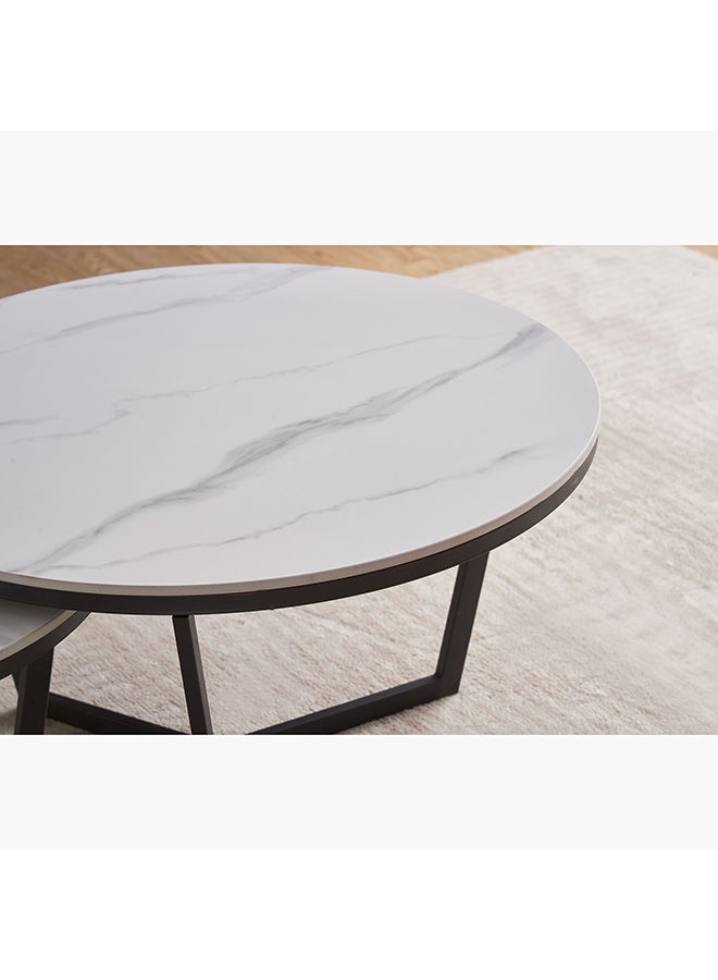 Home Box Perth 2-Piece Sintered Stone Coffee Table Set 80 x 45 x 80 cm  - Image 4