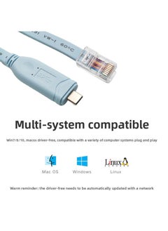 Generic FTDI Chip Type C Console Configuration Line Type C To RJ45 Serial Router Debugging Line-Color:FTDI-Length:1.8m  - Image 4