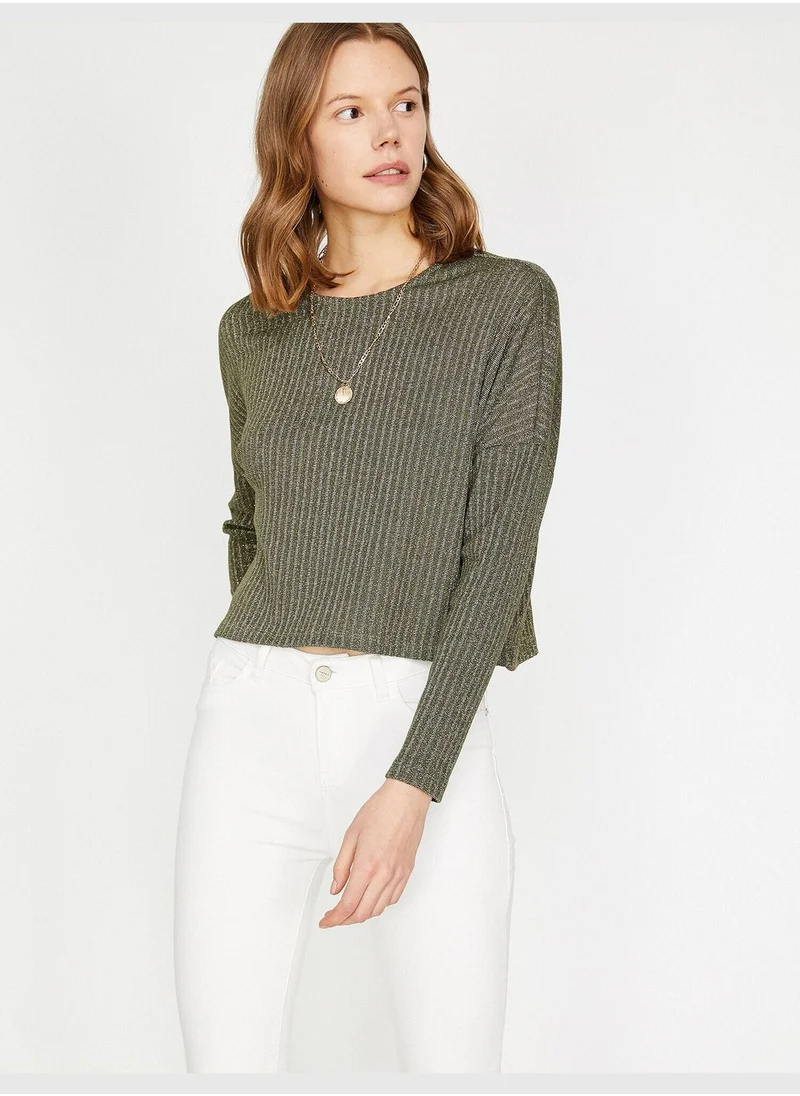 كوتون Shimmer Detailed Jumper