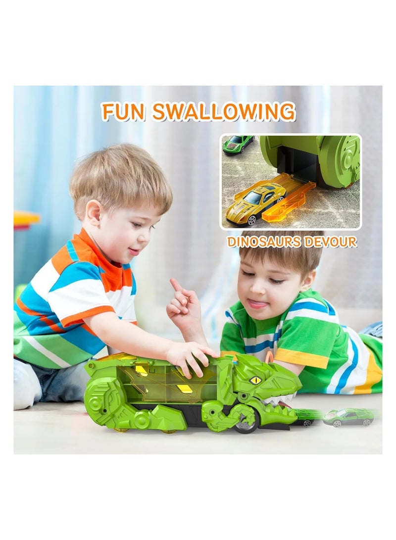 Dinosaur Truck,Dinosaur Eating Cars Transport Truck Carrier,Monster Trucks for Boys,Gift Toys for 3 4 5 6 Year Old Boys - Image 5