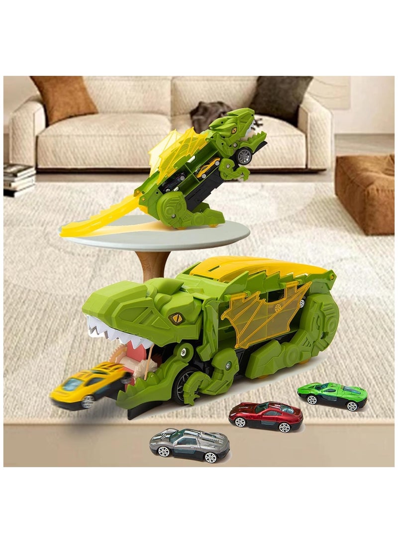Dinosaur Truck,Dinosaur Eating Cars Transport Truck Carrier,Monster Trucks for Boys,Gift Toys for 3 4 5 6 Year Old Boys - Image 1